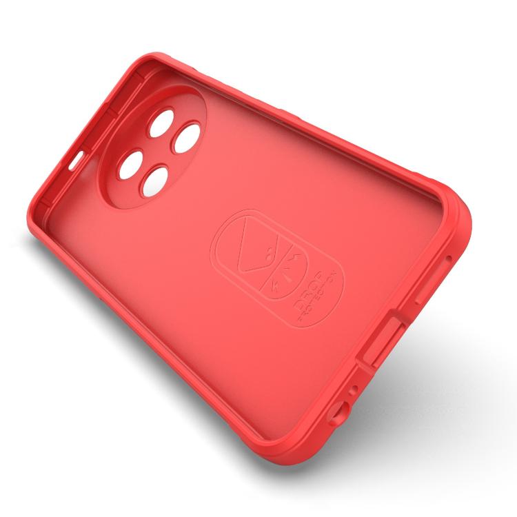 Funda TPU + Franela Tecno Spark 30 Pro Protección Mágica Global (Rojo Vino)