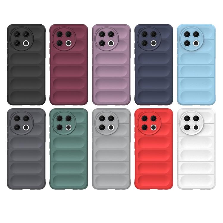 Funda TPU + Franela Tecno Spark 30 Pro Protección Mágica Global (Rojo Vino)