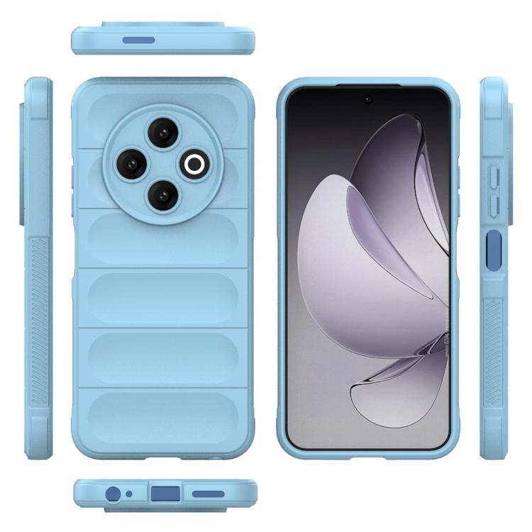 Funda TPU con Franela y Protección Mágica Global para Tecno Spark 30C 4G (Azul Claro)
