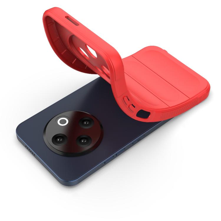 Funda TPU + Franela Protección Mágica Global Tecno Spark 30C 4G (Rojo Vino)