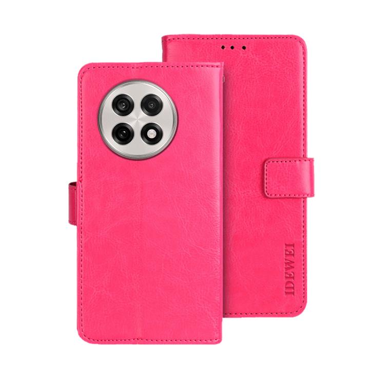 Funda de Cuero Crazy Horse para OnePlus 13R (Rosa)