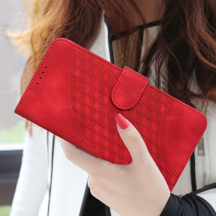 Funda Cuero Relieve Cabeza Elefante Tecno Spark 30 4G con Cordón (Rojo)