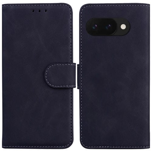 Funda de Cuero con Tapa para Google Pixel 9A (Negra) Tacto Agradable