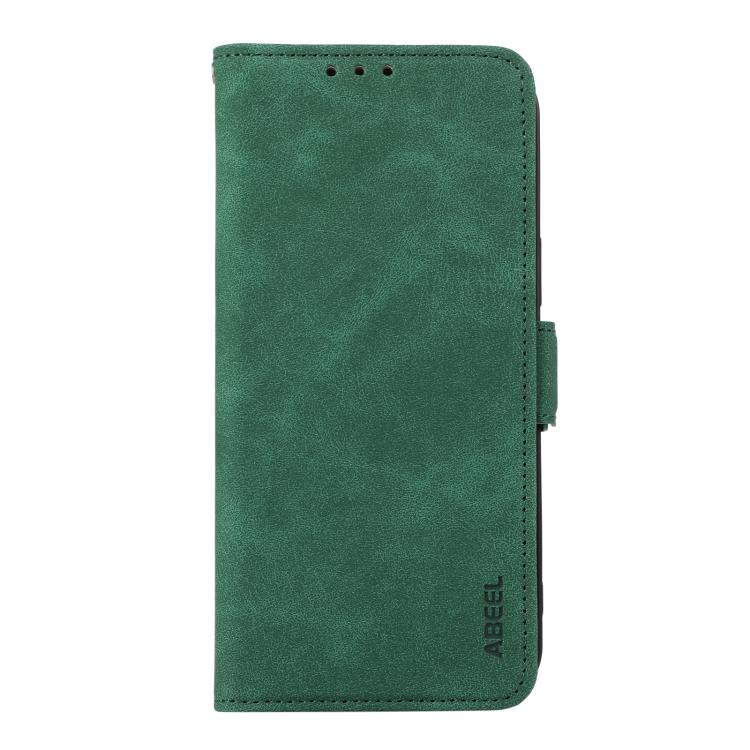 Funda de Cuero Abeel Rfid Magnética Esmerilada para iPhone 16E (Verde)