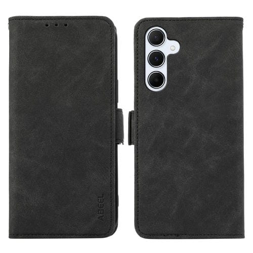 Funda para Teléfono Samsung Galaxy A35 5G Abeel Cuero Rfid Magnético Esmerilado (Negro)