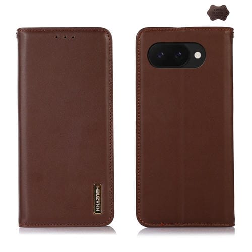 Funda para Teléfono Khazneh Nappa con Piel de Vaca para Google Pixel 9A (Marrón)