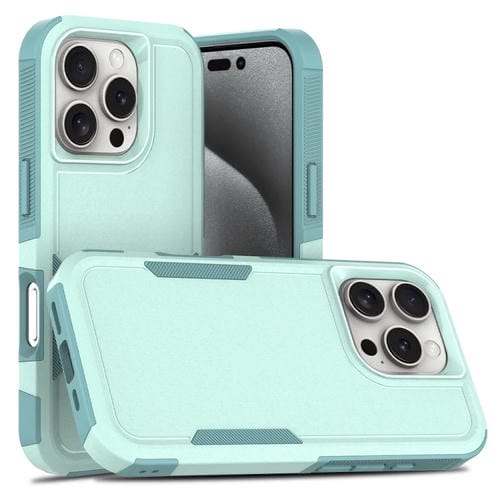 Funda para iPhone 16 Pro 2 en 1 PC + TPU (Verde Claro)