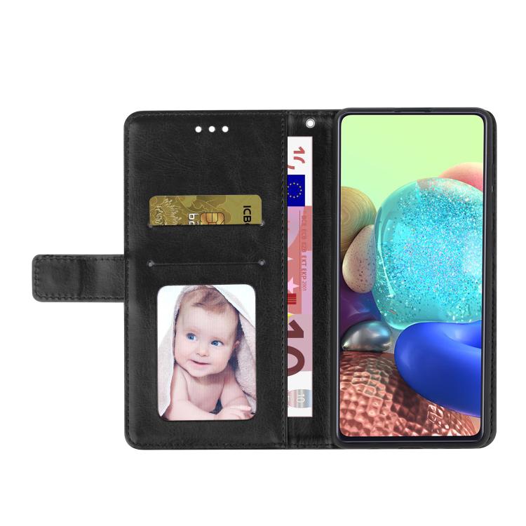 Funda de cuero con tapa en forma de Y para TCL 60 SE/605 (negra)