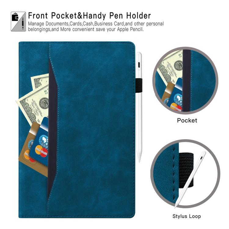 Funda de cuero a prueba de golpes para Xiaomi Redmi K Pad (azul)