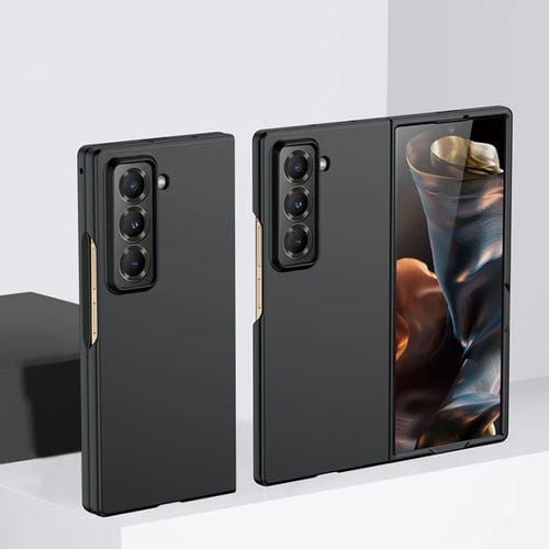 Funda para Teléfono Samsung Galaxy Z Fold Cobertura Total PC a Prueba de Golpes (Negra)