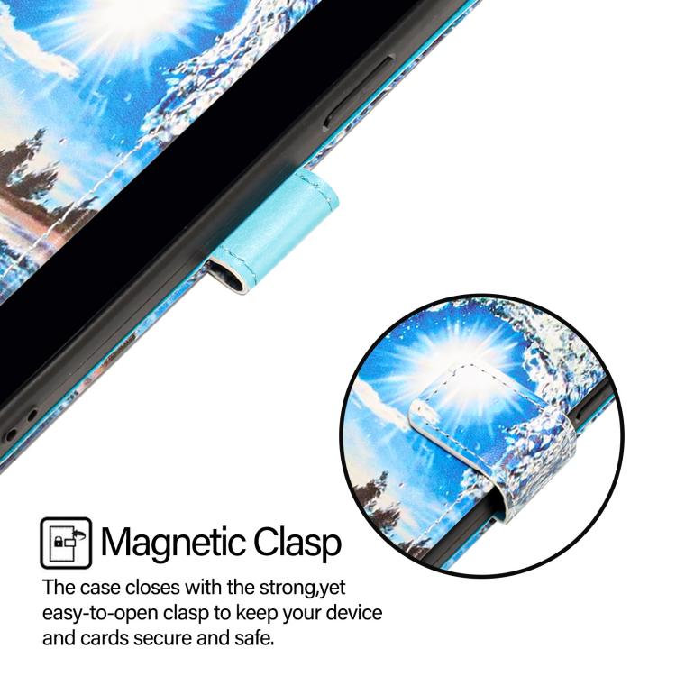 Funda de Teléfono Cuero OnePlus 13R Ace 5 5 Pro Patrón Ondas y Sol