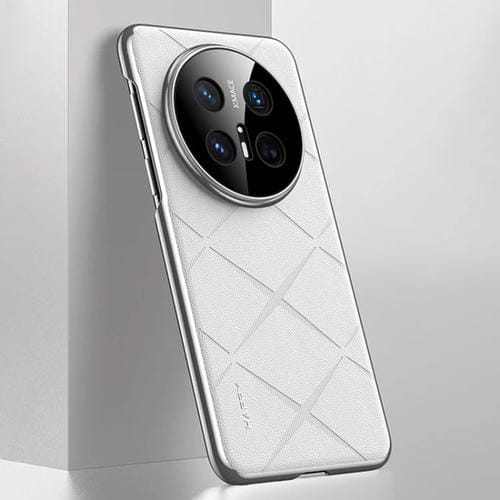 Funda de Cuero para Teléfono Huawei Mate 70 Pro (Blanca)