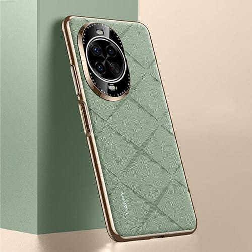 Funda de cuero lisa para Huawei Nova 14 (verde)