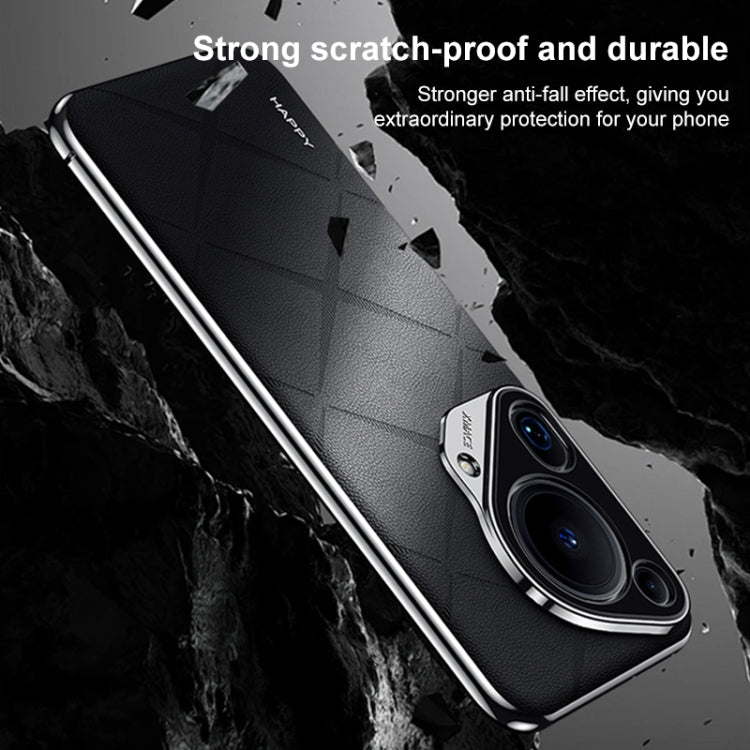 Funda de cuero lisa para Huawei Nova 14 (verde)
