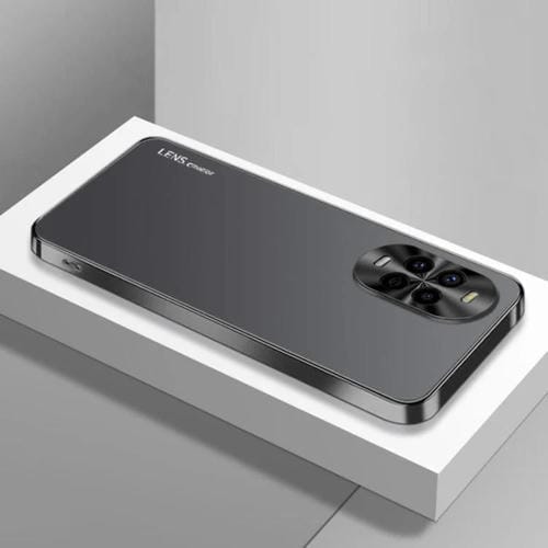 Funda Acrílico Esmerilado con Galvanoplastia para Huawei Nova 13 Pro (Negra)