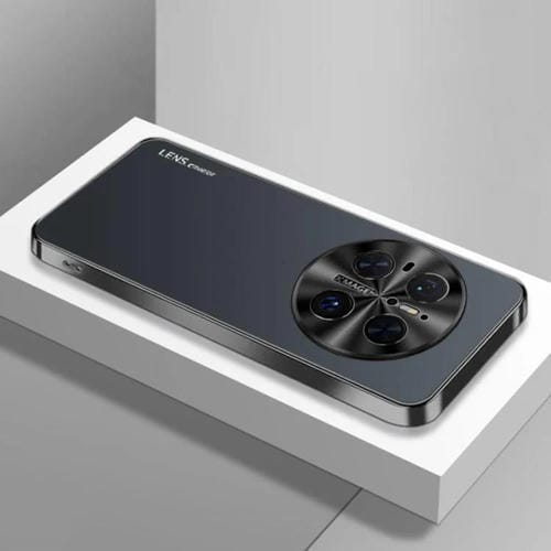 Funda Acrílico Esmerilado Galvanizado para Huawei Mate 70 Ag (Negra)