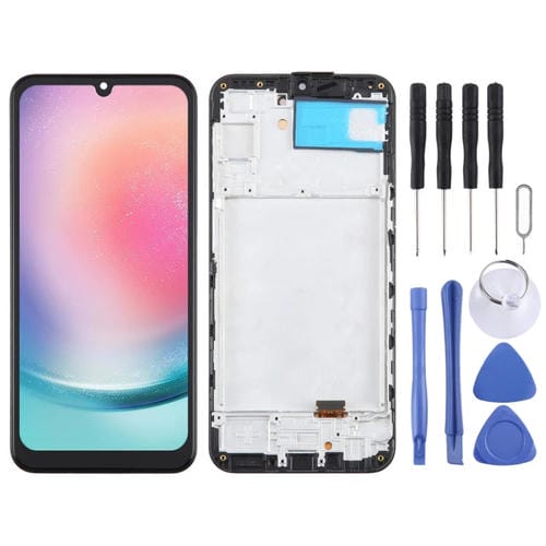 Schermo LCD OLED Samsung Galaxy A24 SM-A245F con Cornice (6,36 pollici)