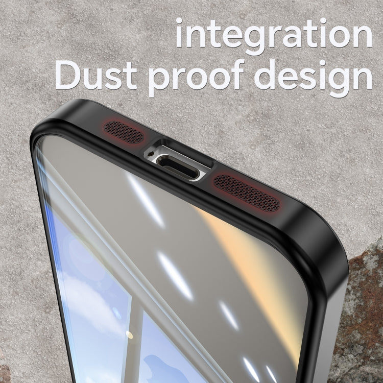 Funda de Teléfono para iPhone 15 con Armadura de TPU Híbrida Acrílica a Prueba de Golpes (Negro) - MOVILSTORE