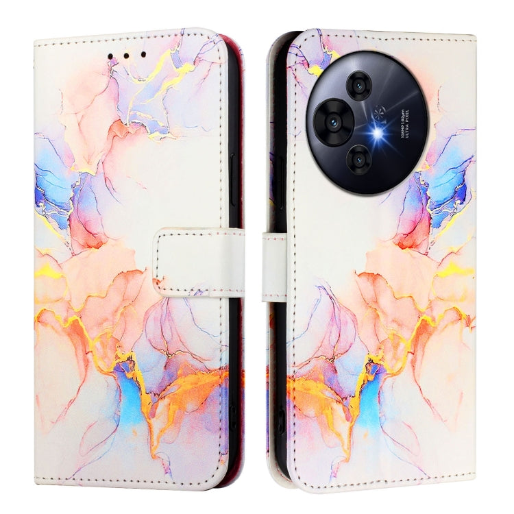 Funda de Cuero con Tapa para TCL 50 Pro Nxtpaper Pt003 con Diseño Mármol (Blanco Mármol Galaxy)