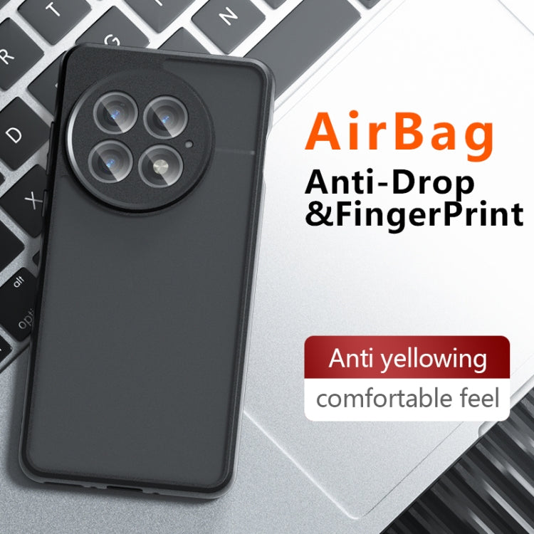 Funda híbrida TPU y PC para OnePlus 13 con orificio preciso (Transparente)