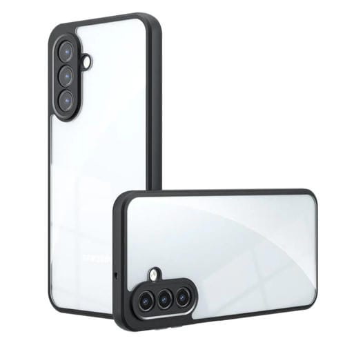 Funda híbrida de TPU y PC con orificio preciso para Samsung Galaxy A17 5G (transparente)