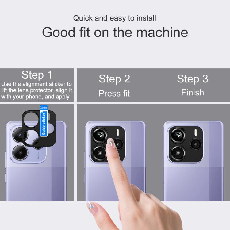 Protector de lente de cámara IMAK de metal para Redmi Note 14 5G Global