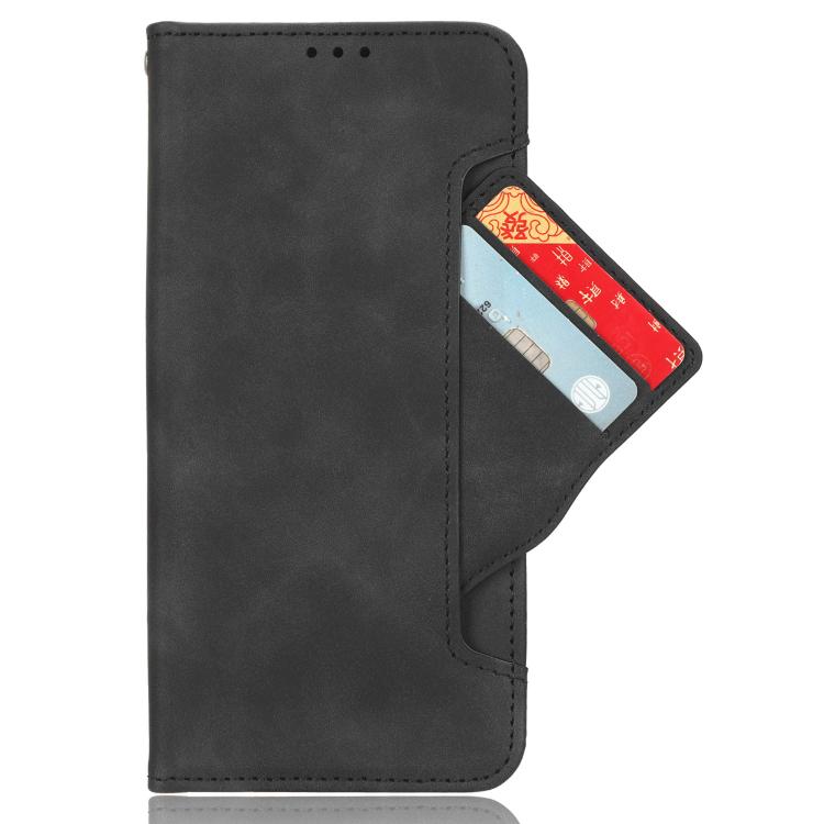 Funda de piel con textura de becerro y ranuras para tarjetas para Huawei Nova 14 5G (negra)