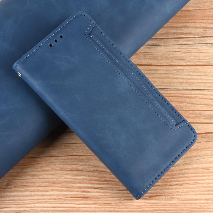 Funda de piel con textura de becerro y ranuras para tarjetas para Huawei Nova 14 Ultra 5G (azul)