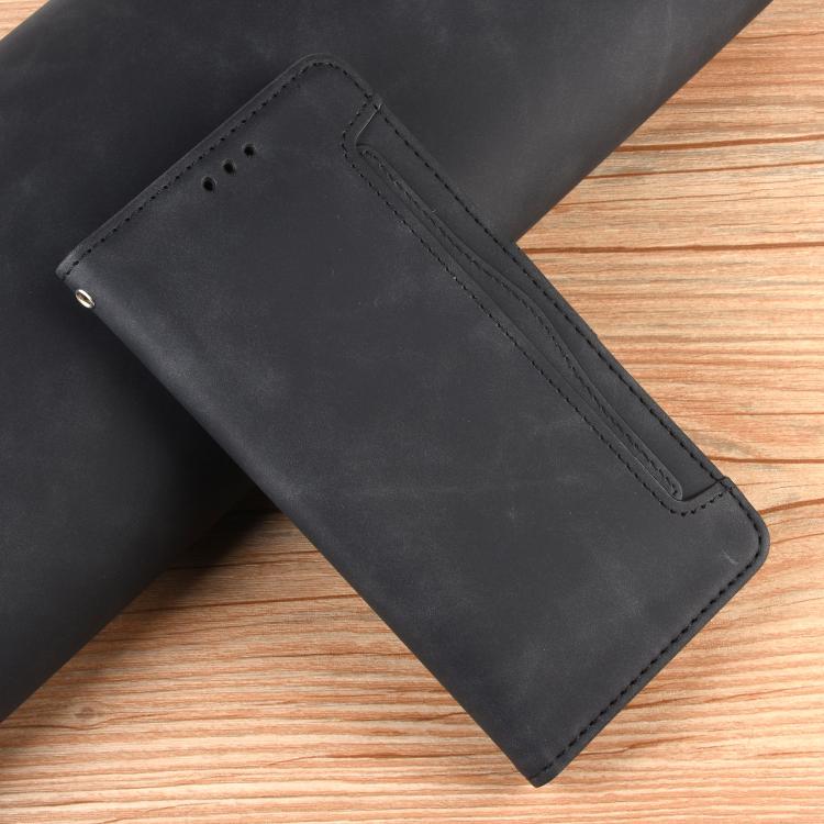 Funda de piel con textura de becerro y ranuras para tarjetas para Huawei Pura 80 Pro 5G / 80 Pro+ 5G (negra)