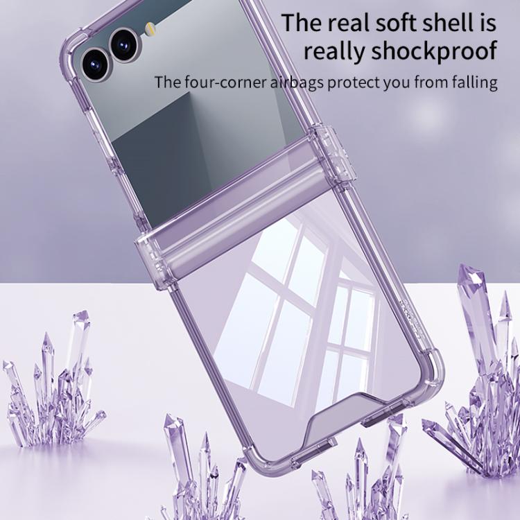 Funda GKK con bisagra y airbag para Samsung Galaxy Z Flip7 5G (naranja)