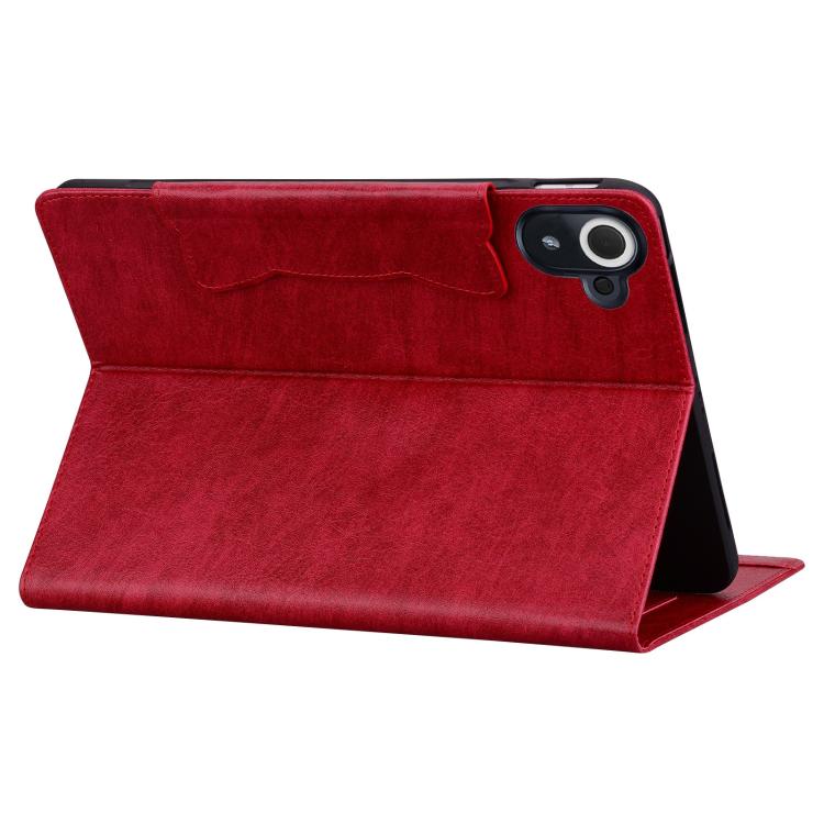 Funda de cuero con hebilla de gato para Xiaomi Redmi Pad 8.8 pulgadas 2025 (roja)