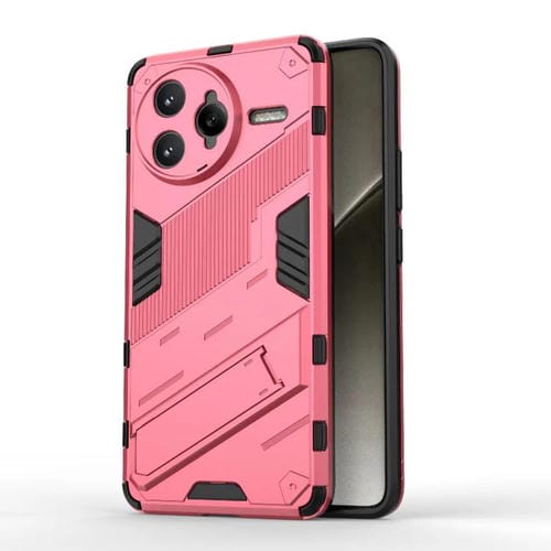 Para Redmi K80 Pro Punk Armor 2 En 1 PC + Funda de Teléfono de TPU con Soporte (Rojo Claro)