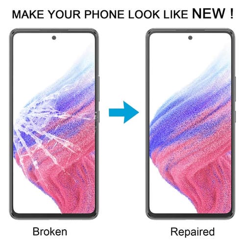 Glass Lens Outer Samsung Galaxy A53 5G SM-A536B with OCA Adhesive (Transparent) - (10 Pieces)