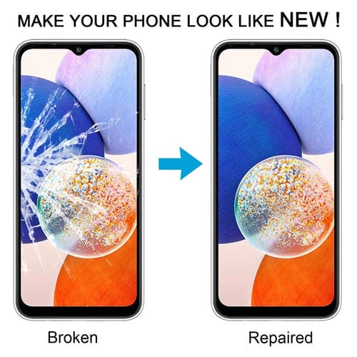 Lente de Vidrio Pantalla Samsung Galaxy A14 5G SM-A146B con Adhesivo OCA (10 Piezas)