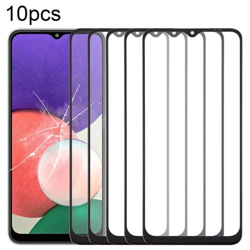 Obiettivo in vetro Samsung Galaxy A22 5G SM-A226B Schermo frontale con adesivo OCA (10 pezzi)