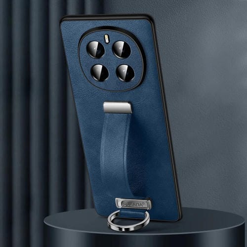 Funda para Teléfono Sulada Cuero Híbrido para Honor Magic7 con Tacto Suave y Antigolpes (Azul)