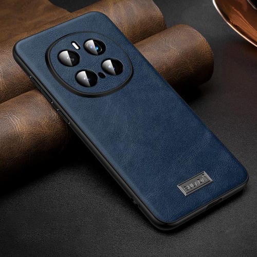 Funda teléfono cuero híbrido TPU Sulada para Honor Magic7 Pro (Azul)