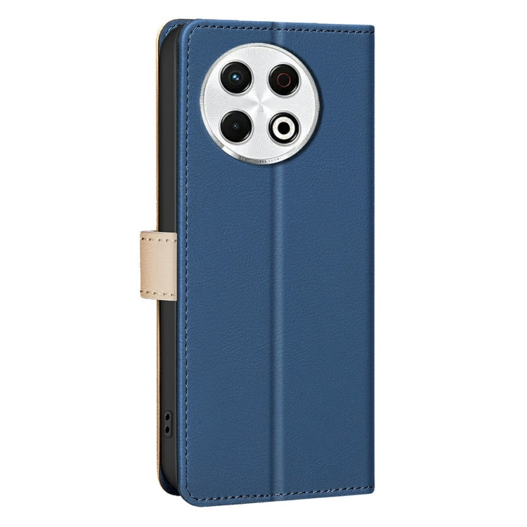 Funda de Cuero Antirrobo con Protección Rfid para Teléfono Tecno Spark 30 Pro 4G (Azul)
