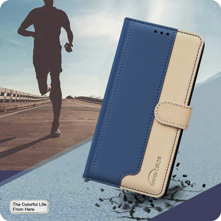Funda de Cuero Antirrobo con Protección Rfid para Teléfono Tecno Spark 30 Pro 4G (Azul)