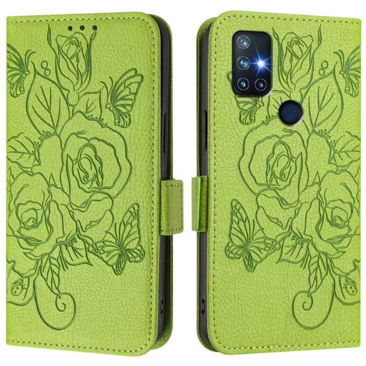 Funda de Cuero Antirrobo con Rfid para OnePlus Nord N10 5G (Verde)