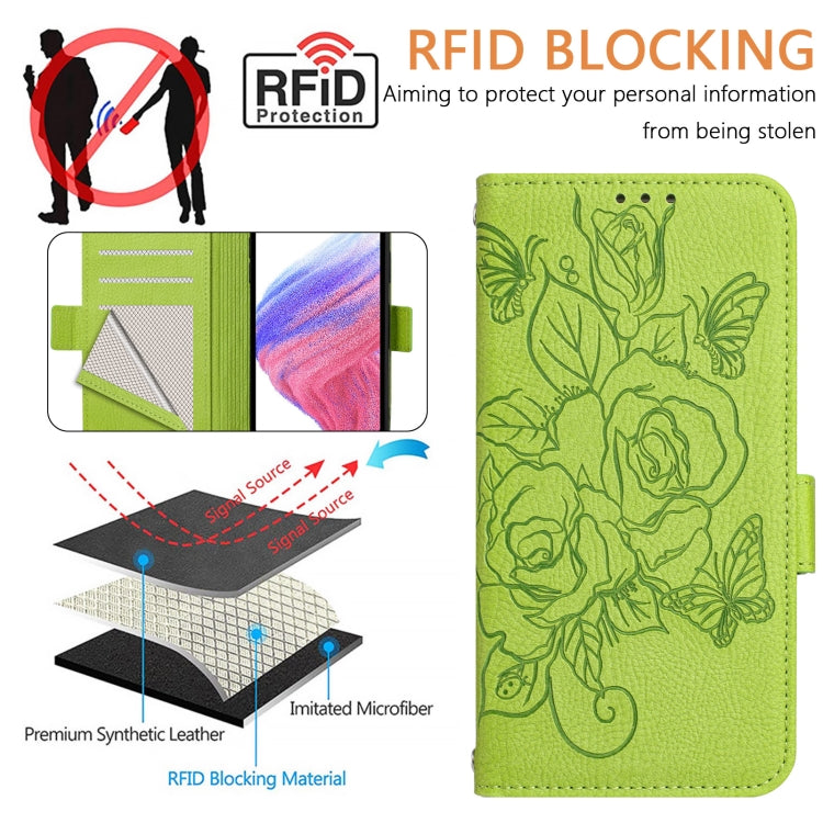 Funda de Cuero Antirrobo con Rfid para OnePlus Nord N10 5G (Verde)