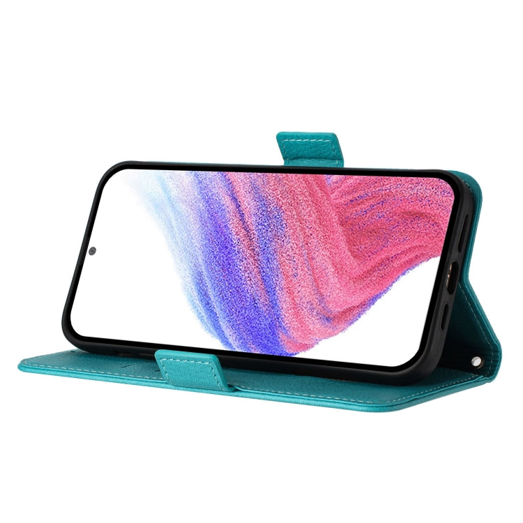 Funda de Cuero Antirrobo con RFID para OnePlus Nord N10 5G (Azul Claro)