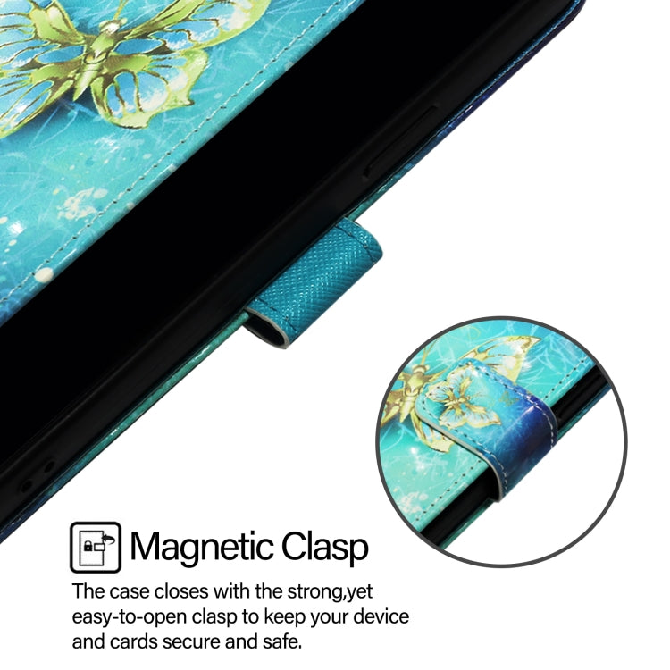 Funda de Cuero con Tapa Horizontal con Pintura 3D para Sharp Aquos Sense9 (Dorada)