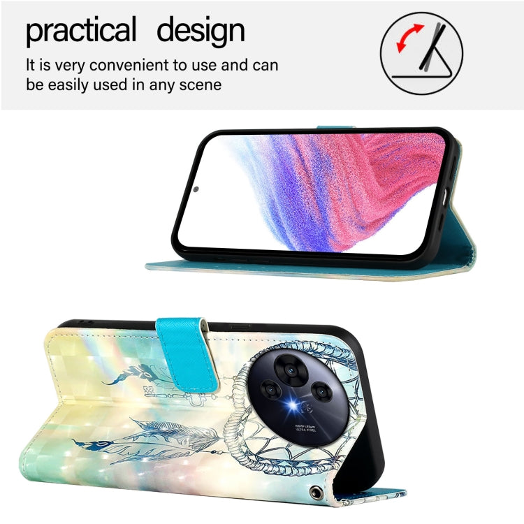 Funda de Cuero con Tapa Horizontal para TCL 50 Pro Nxtpaper 3D Painting (Dream Wind Chimes)