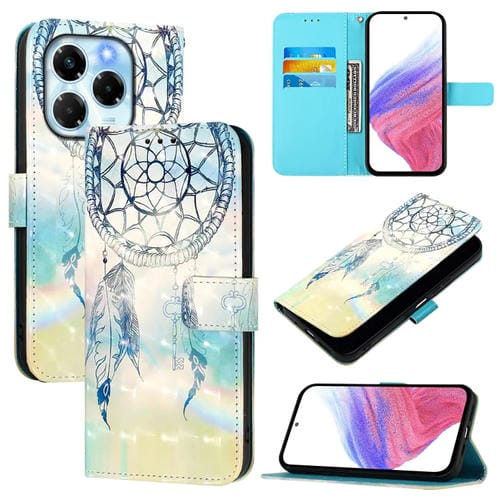 Funda de Cuero con Tapa Horizontal y Pintura 3D para Infinix Note 40X 5G (Dream Wind Chimes)