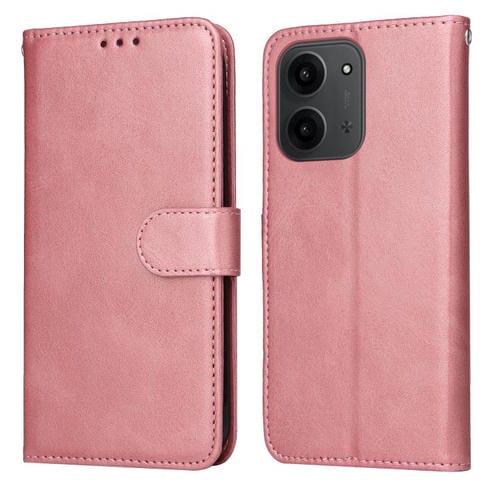 For Redmi 15C 4G 171.5mm / Xiaomi Poco C85 4G Classic Calf Texture Flip Leather Phone Case(Rose Gold)
