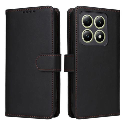 Funda Para Teléfono Xiaomi 14T Betopnice Bn-005 2 En 1 De Piel Auténtica De Imitación Desmontable (Negra)