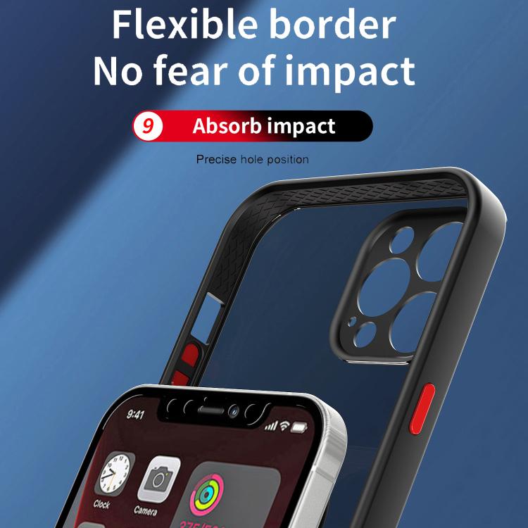 Funda de TPU + PC con anillo para iPhone 12 Pro Max Q Shadow 1 Series (roja)