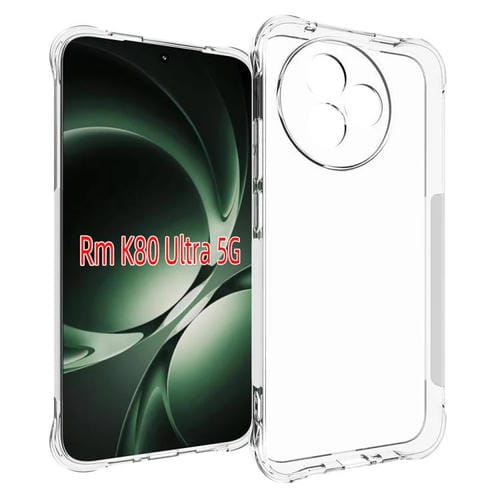 Funda de TPU ultra resistente a los golpes y antideslizante para Redmi K80 (transparente)