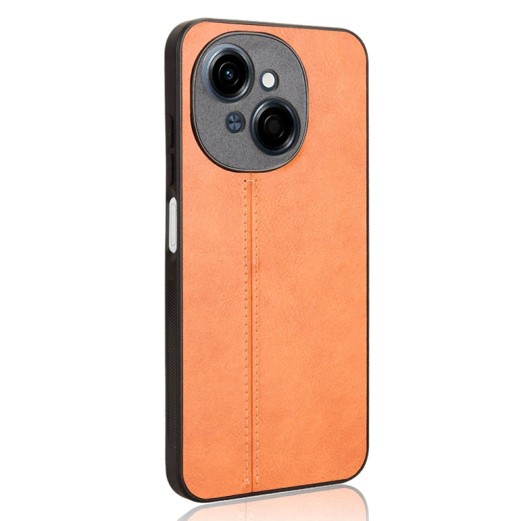 Funda para Teléfono Tecno Spark Go 1 con Patrón de Vaca (Naranja)